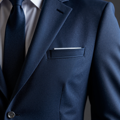 三十五岁左右男性头像，穿深蓝色西装，白色背景，专业商务形象